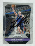 2015-16 Panini Prizm #265 Mike Bibby Sacramento Kings Signed Card