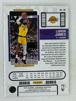 2022-23 Panini Contenders Lebron James #36 Los Angeles Lakers