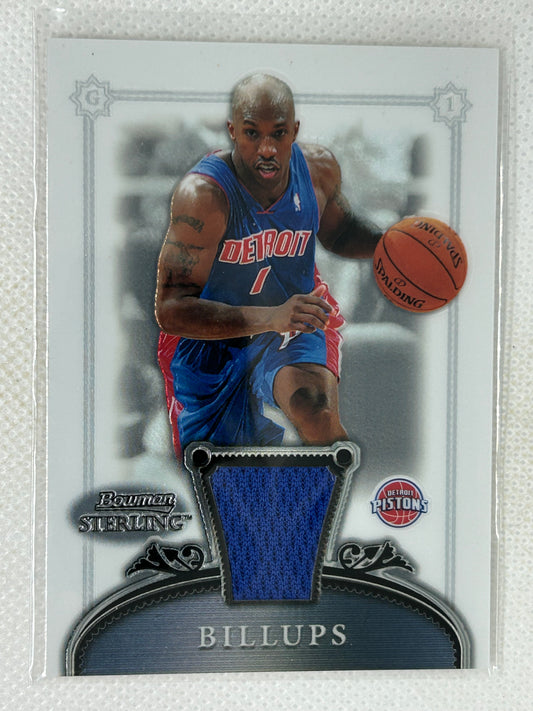 2006-07 Topps Bowman Sterling Relic Chauncey Billups #8 Detroit Pistons