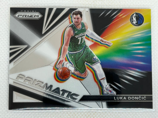 2021-22 Panini Prizm Prizmatic #37 Luka Doncic Dallas Mavericks