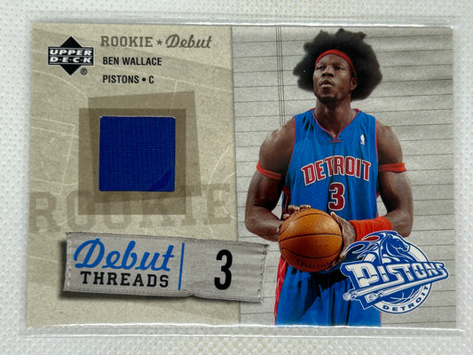 2005-06 Upper Deck Rookie Debut Debut Threads Ben Wallace #DT-BW HOF