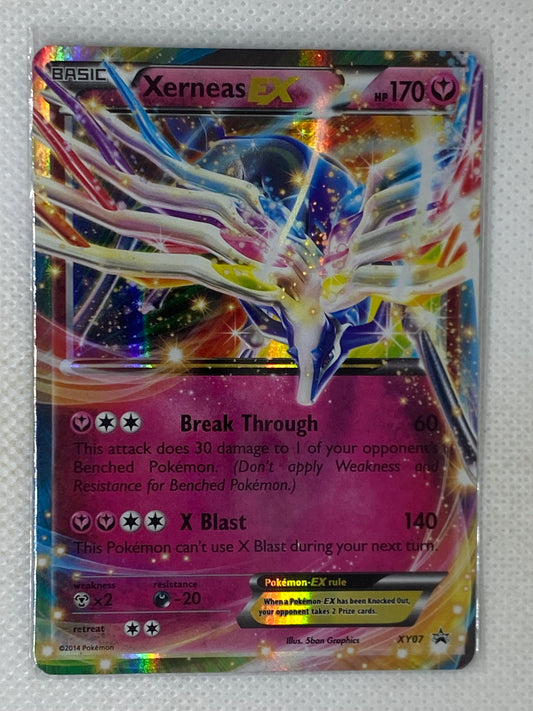 Xerneas EX XY07 2014 XY Black Star Promo Pokemon Card Ultra Rare (Poor Condition)