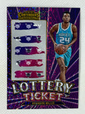 2023-24 Panini Contenders Lottery Ticket Purple Brandon Miller #2 Charlotte Hornets