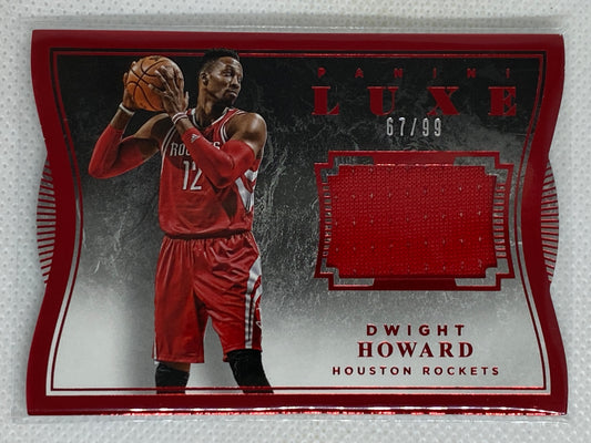 2015-16 Panini Luxe Memorabilia Die-Cuts Red #66 Dwight Howard /99