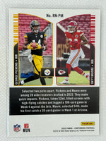 2022 Panini Contenders Round Numbers 2 RN-PM George Pickens Skyy Moore Pittsburgh Steelers Kansas City Chiefs