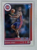 2021-22 Panini NBA Hoops Rookie Isaiah Livers Detroit Pistons #208