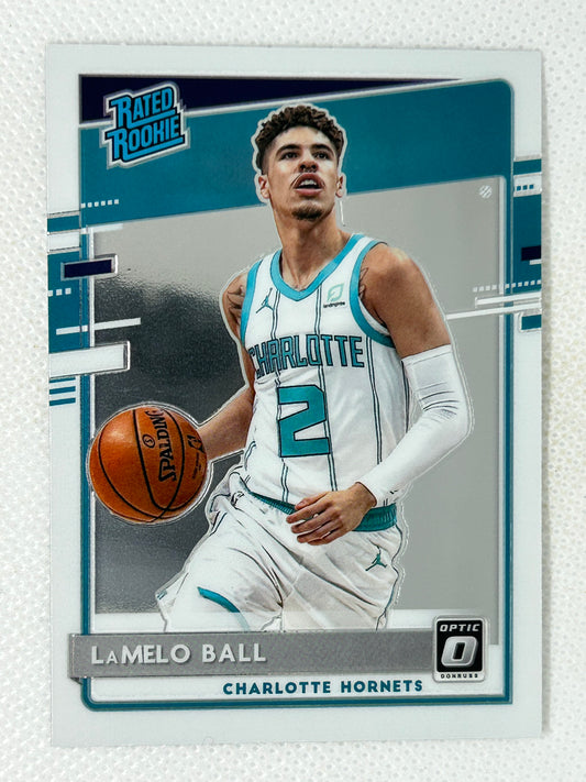 2020-21 Panini Donruss Optic Rated Rookie LaMelo Ball #153 Charlotte Hornets