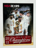 2013-14 Panini NBA Hoops NBA Champions Card #301 LeBron James & Miami Heat Team