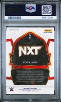 2023-24 Panini Select WWE Lucky Envelopes Gold Prizm #45 Kiana James /8 PSA 10 GEM MINT