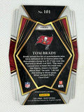 2021 Select Tom Brady Premier Level Red Yellow Prizm Die Cut #101 Tampa Bay Buccaneers