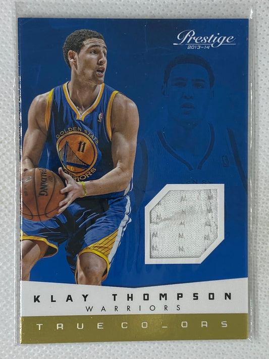 2013-14 Panini Prestige True Colors Materials Klay Thompson #24 Golden State Warriors