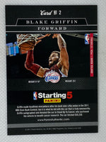 2012-13 Panini Authentic Starting 5 Blake Griffin #2 Los Angeles Clippers