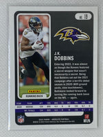 2022 Panini Absolute Football Green J.K. Dobbins #19 Baltimore Ravens