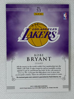 2012-13 Panini Brilliance Kobe Bryant Home Jersey Card #53 Los Angeles Lakers