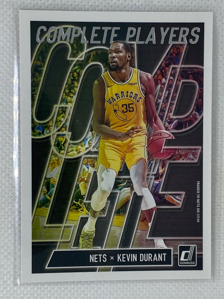 2019-20 Panini Donruss Complete Players Kevin Durant #9 Brooklyn Nets