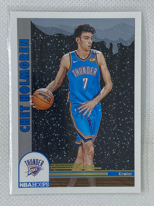 2022-23 Panini NBA Hoops Winter Rookie Card Chet Holmgren #282 Tribute Oklahoma City Thunder