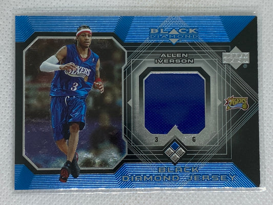 2004-05 Upper Deck Black Diamond Black Diamond Jersey Allen Iverson #BDJ-AI HOF