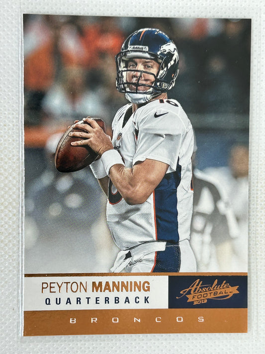 2012 Panini Absolute Football Base Peyton Manning #42 Denver Broncos