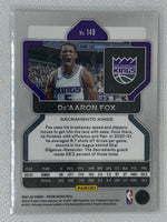 2021-22 Panini Prizm De'Aaron Fox #148 Sacramento Kings