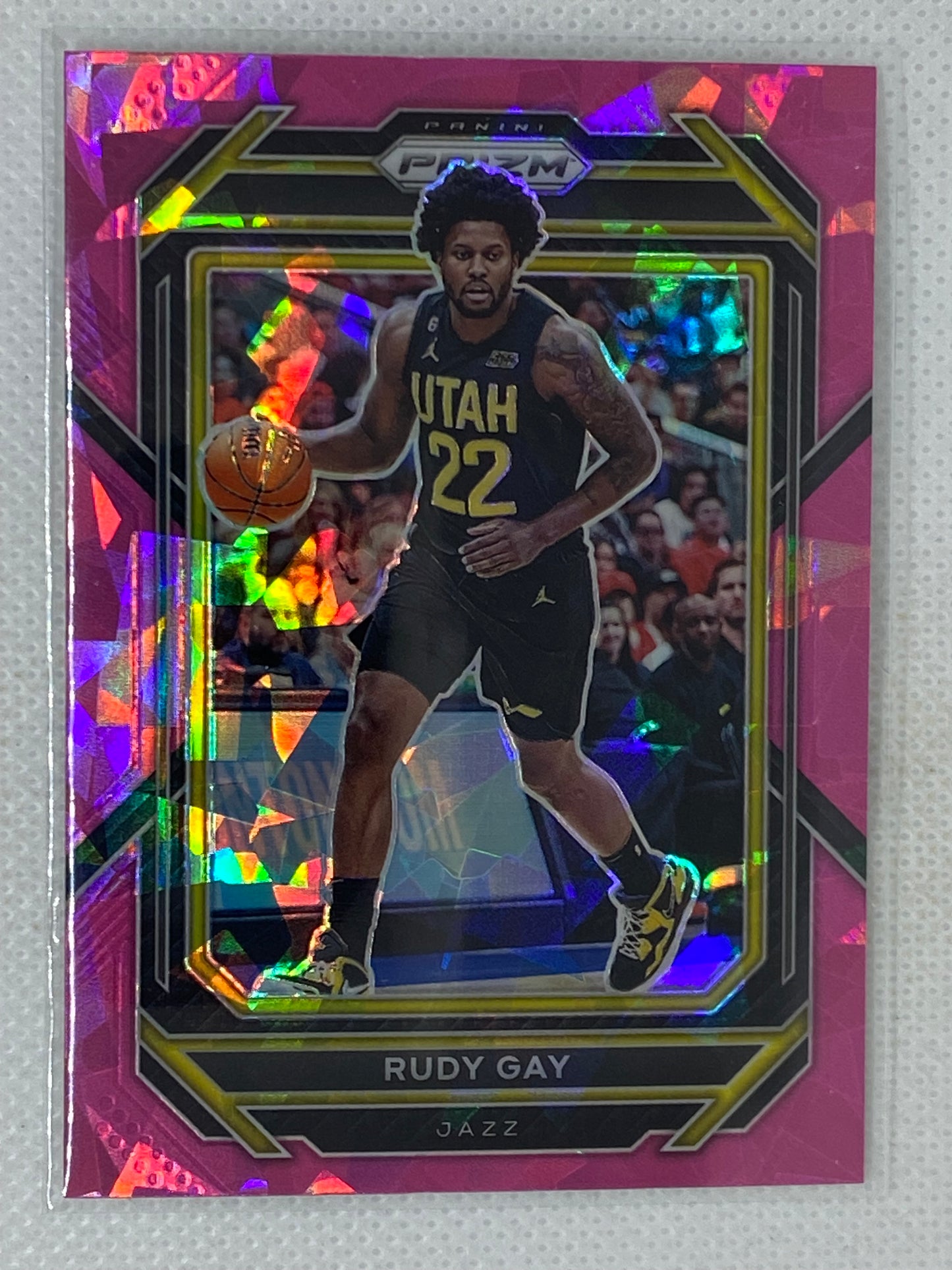 2022-23 Panini Prizm Pink Ice Rudy Gay #47 Utah Jazz