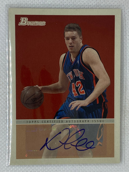 2009-10 Topps Bowman David Lee Auto #48ADL - New York Knicks