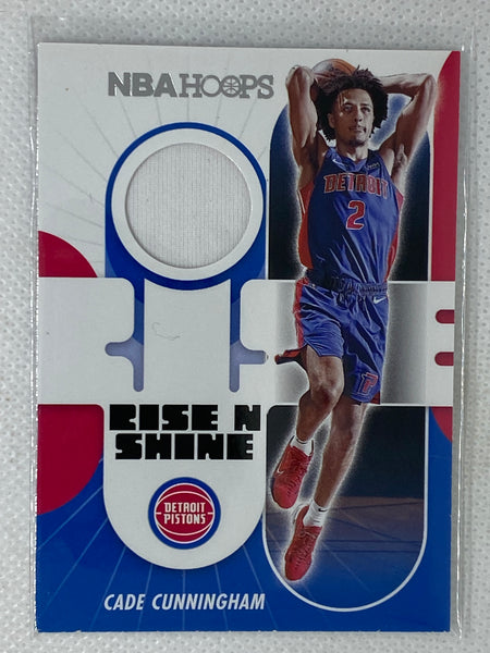 2021-22 Panini NBA Hoops Rise N Shine Memorabilia Cade Cunningham #RS-CC Detroit Pistons