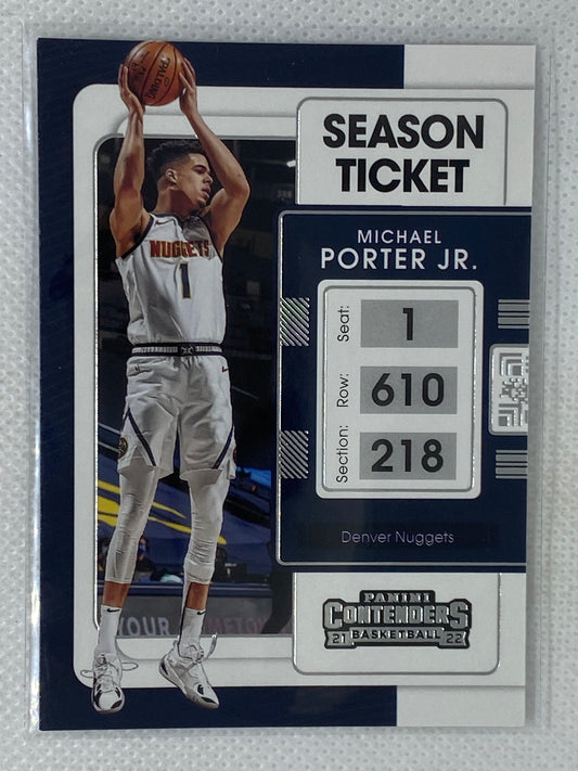 2021-22 Panini Contenders Michael Porter Jr. Base #48 Denver Nuggets