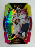 2021 Select Tom Brady Premier Level Red Yellow Prizm Die Cut #101 Tampa Bay Buccaneers