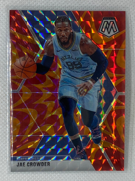 2019-20 Panini Mosaic Jae Crowder Memphis Grizzlies #56 Red Orange