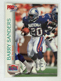 1992 Pro Set NFC Pro Bowl #421 Barry Sanders Detroit Lions HOF