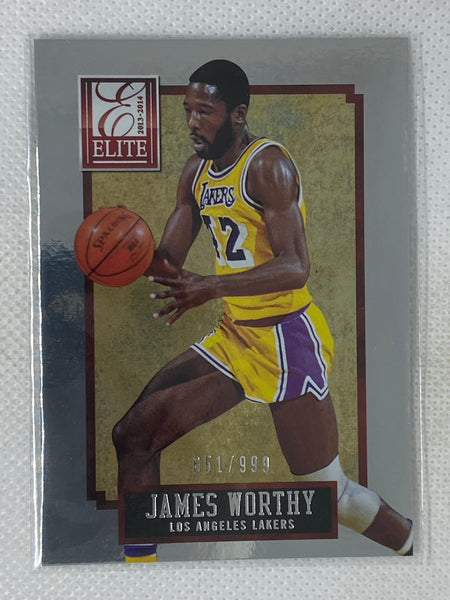 2013-14 Panini Elite #282 James Worthy /999 Los Angeles Lakers