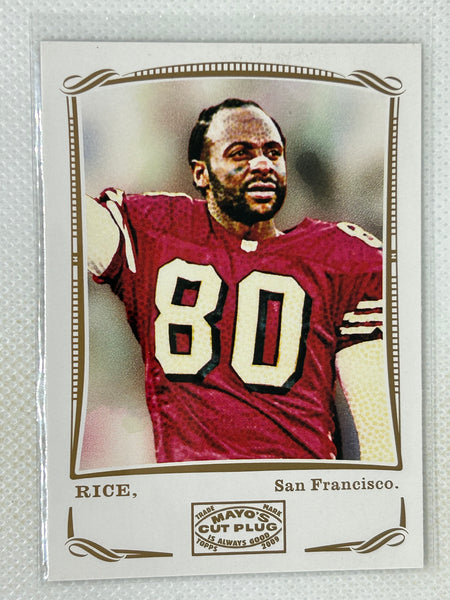 2009 Topps Mayo Cut Plug #122 Jerry Rice San Francisco 49ers