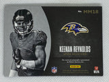 2016 Panini Black Gold Metallic Marks White /50 Keenan Reynolds MM18 Rookie Auto Baltimore Ravens