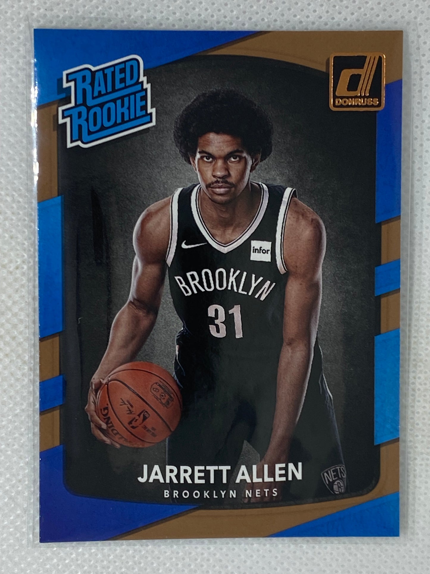 2017-18 Panini Donruss Base Rookie Jarrett Allen #179 Brooklyn Nets