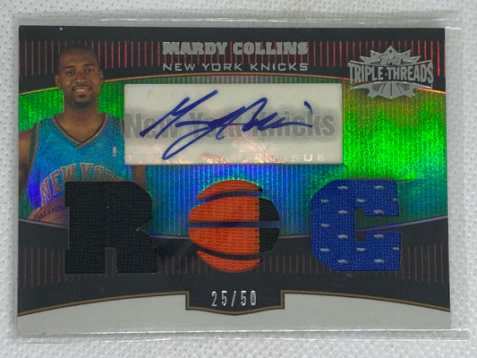 2006-07 Topps Triple Threads Emerald /50 Mardy Collins #126 Rookie Auto RC