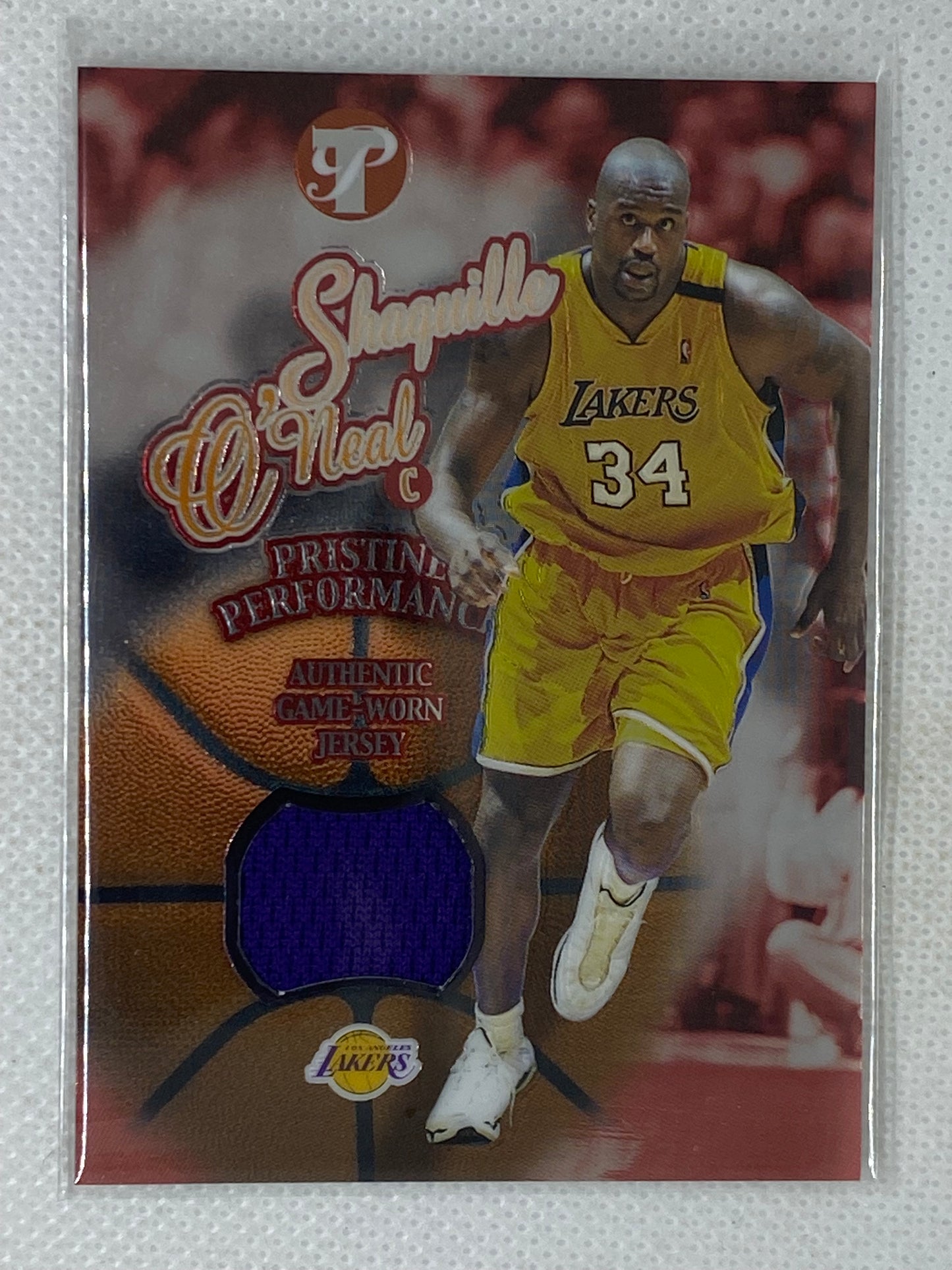 2002-03 Topps Pristine Pristine Performance Shaquille O'Neal #PPE-SO Los Angeles Lakers