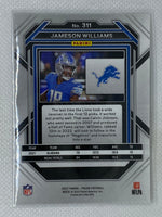 2022 Panini Prizm Base Rookie Jameson Williams #311 Detroit Lions