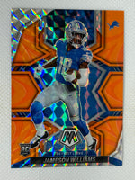 2022 Panini Mosaic Mosaic Reactive Orange #316 Jameson Williams Detroit Lions