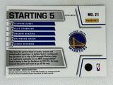 2021-22 Panini Mosaic Starting Five 5 Golden State Warriors Silver Prizm #21 Stephen Curry Klay Thompson Draymond Green Andrew Wiggins James Wiseman