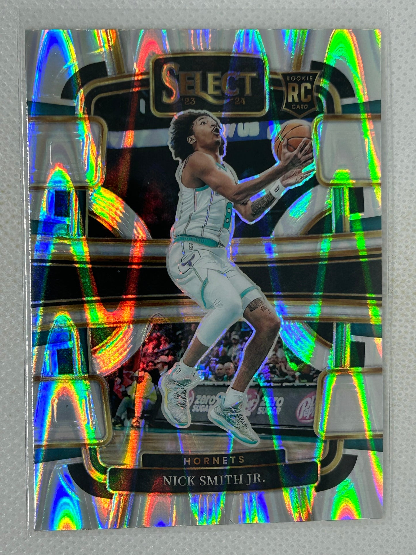 2023-24 Panini NBA Select Silver Tectonic Rookie #89 Nick Smith Jr. Charlotte Hornets