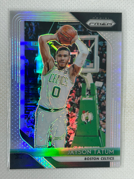 2018-19 Panini Prizm Silver #118 Jayson Tatum Boston Celtics Second Year