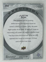 2024 Upper Deck Golf Precision Justin Suh #P-5