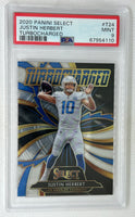 2020 Panini Select Justin Herbert Turbocharged #T24 Rookie PSA 9 Los Angeles Chargers