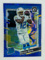 2023 Panini Optic Blue Scope Rated Rookie #264 Derius Davis Los Angeles Chargers