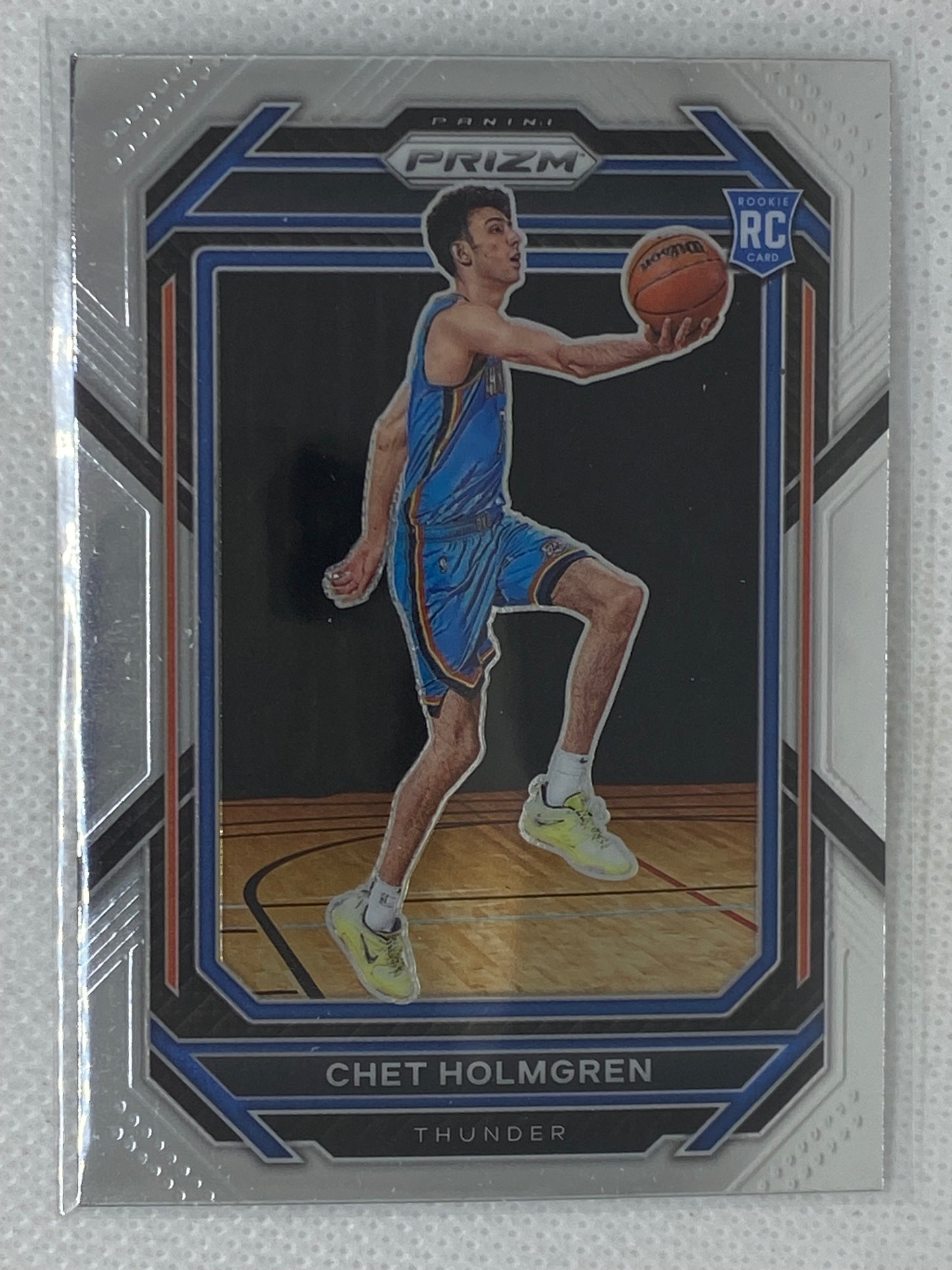 2022-23 Panini Prizm Rookie Card Chet Holmgren #266 Oklahoma City Thunder