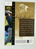 2003 Upperdeck ChipShots Curtis Strange #100 Signed Card