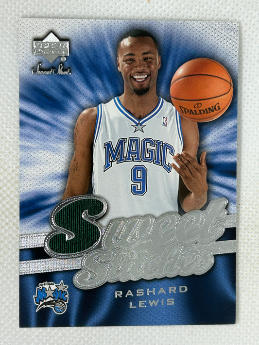 2007-08 Upper Deck Sweet Shot Sweet Stitches Memorabilia Rashard Lewis #ST-RL