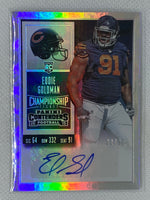 2015 Panini Contenders Rookie Ticket Silver Holo Eddie Goldman #116 Rookie Auto /99 Chicago Bears