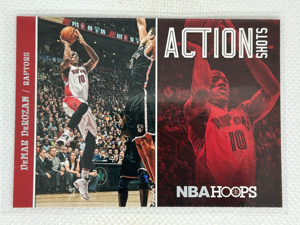 2013-14 NBA Hoops Action Shots #22 Demar Derozan Toronto Raptors