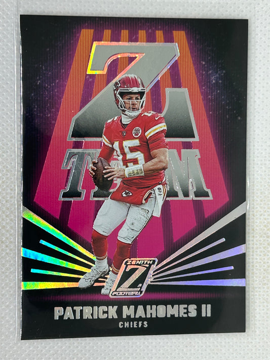 2023 Panini Zenith Z-Team #1 Patrick Mahomes Kansas City Chiefs